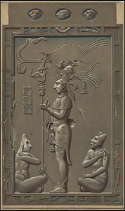 En samling av Waldecks originale kunstverk fra Mesoamerica, boks 20 av 22
