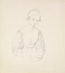 Portrett av kunstnerens kone, Nina, c1830