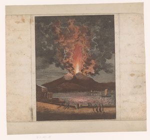 Utbrudd av en vulkan av Johann Friedrich Wizani