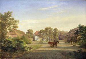 Gut Grabau, nær Oldesloe, 1841 av Johann Georg Haeselich