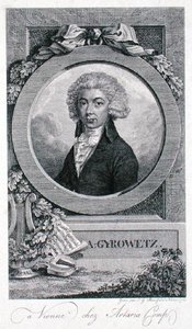 Adalbert Gyrowetz (1763-1850) 1793 (gravering) av Johann Georg Mansfeld