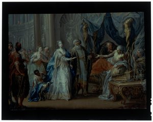 Antiochus og Stratonike av Johann Georg Platzer