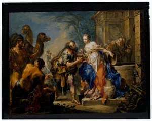 Elizier og Rebecca av Johann Georg Platzer