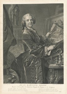 Jean Baptiste-messe av Johann Georg Wille after Louis Tocqué