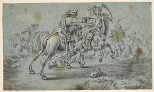 Ridekampscene med tyrkere? av Johann Georg von Bemmel