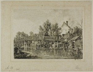 Den lille broen over Isar, Paris av Johann Georg von Dillis