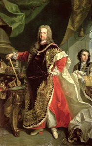 Charles VI (1685-1740), den hellige romerske keiseren iført kappene til Ordenen av det gylne skinn
