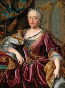 Portrett av Maria Amalia av Østerrike 1701-1756, den hellige romerske keiserinne.