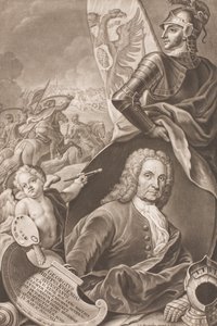 Portrett av Georg Philipp Rugendas 1666-1742, ca. 1745.