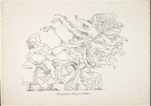 Forfølgelse av Orestes av Johann Gottfried Schadow