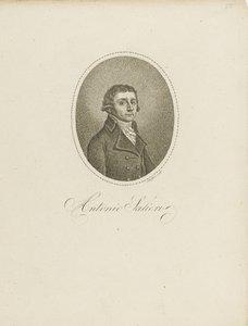 Antonio Salieri 1750-1825, ca. 1800. av Johann Gottfried Scheffner