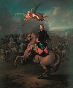Peter I i slaget ved Poltava, 1710-årene av Johann Gottfried Tannauer
