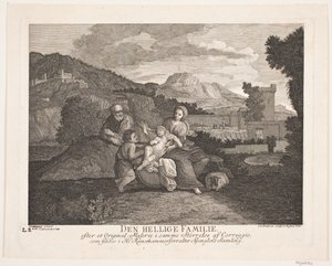 Den hellige familie av Johann Gottlieb Friedrich
