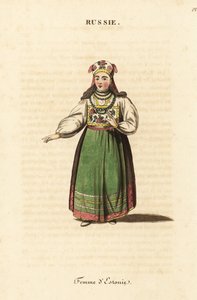 Gift kvinne fra Estland av Johann Gottlieb Georgi
