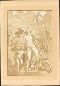 Venus av Johann Gottlieb Prestel after Jacopo Ligozzi