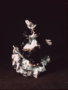 Meissen-figur av St. John Nepomuk, fra en barokkgruppe, ca. 1731 (porselen)