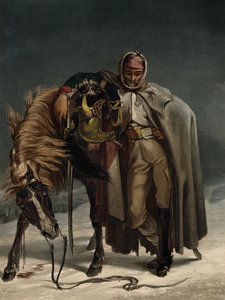 Dragoon av de sveitsiske vaktene ved den russiske kampanjen, ca 1812 av Johann Heinrich Bleuler