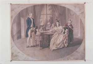 Illustrasjon fra 'The Sorrows of Young Werther' av Goethe (farge litho)