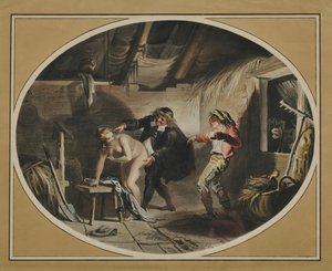La Jument du compère Pierre etter diktet av Jean de La Fontaine, 1800