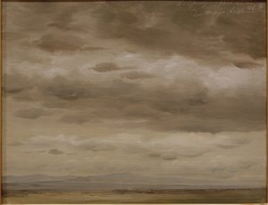 Skyskisse av Johann Heinrich Schilbach