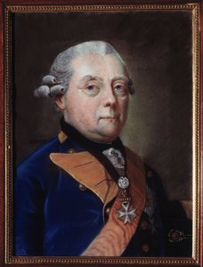 Portrett av Frederic Henri Louis (Heinrich Friedrich Ludwig) dit Henri de Prussia 1726-1802), greve av Marche of Brandenburg Schwedt. (Portrett av Henry Frederick, prins i Preussen, markgreve av Brandenburg Schwedt). Maleri av Johann Heinrich Schmidt