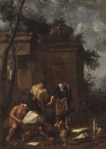 Skattejegere, 1660-tallet. av Johann Heinrich Schoenfeld