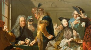 Gamblere i foajeen av Johann Heinrich Tischbein
