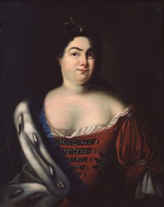 Portrett av keiserinne Catherine I. 1684-1727, tidlig på 1700-tallet.