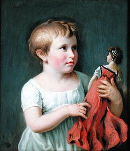 Barneportrett av Cornelia Wilhelmine Amsinck, den fremtidige kona til Burgermeister Dammert (1800-61)