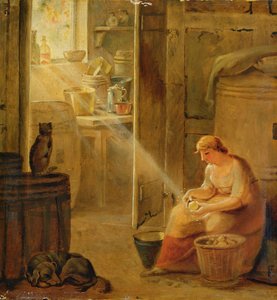 Interiør (poteten) av Johann Heinrich Wilhelm Tischbein