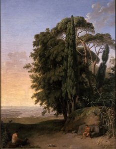 Landskap nær Frascati, 1783 av Johann Heinrich Wilhelm Tischbein