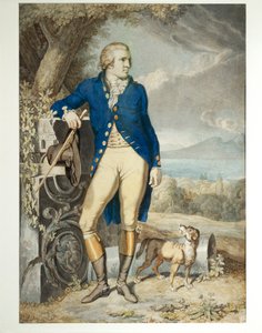 Portrett av Johann Wolfgang von Goethe på landet (akvarell på papir)
