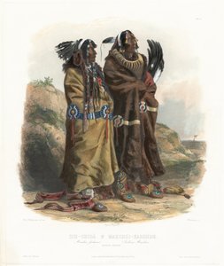 Sih-Chidä og Mahchsi-Karehde av Johann Hürlimann, after Karl Bodmer