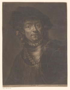 Portrett av Rembrandt van Rijn av Johann Jacob Haid (possibly)