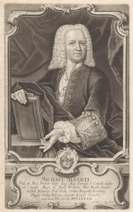 Portrett av Michael Alberti av Johann Jacob Haid