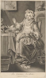 Den tilsynsførende kokken av Johann Jacobus Haid
