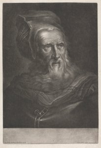 Mann med hatt av Johann Jacobus Haid