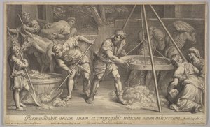 The Wheat and The Chaff, 1728. av Johann Jakob Frey the Elder