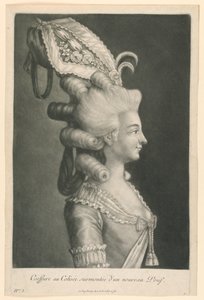 Coeffure ved Colosseum overbygd av en ny puff av Johann Jakob Haid