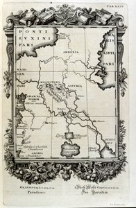 Kobberstikk fra 'Physica Sacra' av den sveitsiske lærde. Johann Jakob Scheuchzer av Johann Jakob Scheuchzer