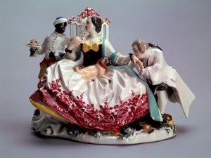 Dame med en lapphund, 1737.