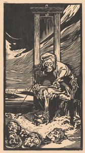 Døden av en giljotin (trykk) av Johann Joseph Aarts