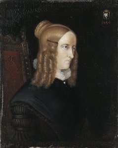 Portrett av Annette von Droste-Hülshoff 1797-1848, 1840 av Johann Joseph Sprick