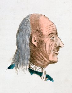 Ansiktsegenskapene til en jovial og snill person, 1808