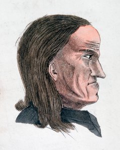 Ansiktsegenskapene til en melankolsk person, 1808