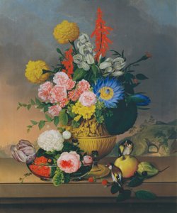 Stilleben med en bukett blomster av Johann Knapp