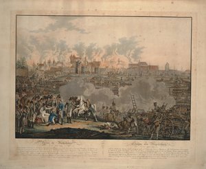 Slaget ved Ratisbon 23. april 1809, 1809 av Johann Lorenz Rugendas the Younger