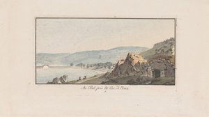 Utsikt over Le Pont på Lac de Joux Au Pont, près du Lac de Joux (tittel på objekt) Landskap i Sveits (serietittel) Samling av noen perspektiver i Sveits (serietittel)