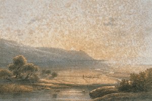 Karmelfjellet i en etsning av Bernatz et alii - Eisenblätter, R. Editore