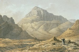 Serbal. Etsning av Bernatz et alii - Steinkopk J.F. Redaktør av Johann Martin Bernatz